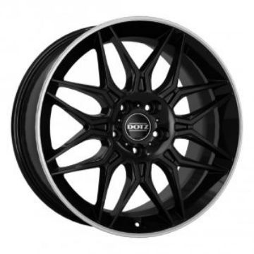 Slika DOTZ 9.5X22 5X112 66.6 ET32 LONG-BLACK-POLISHED-LIP 