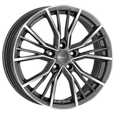 Slika MAK 7X17 5X100 57.1 ET38 UNION-GUNMETAL-POLISHED 